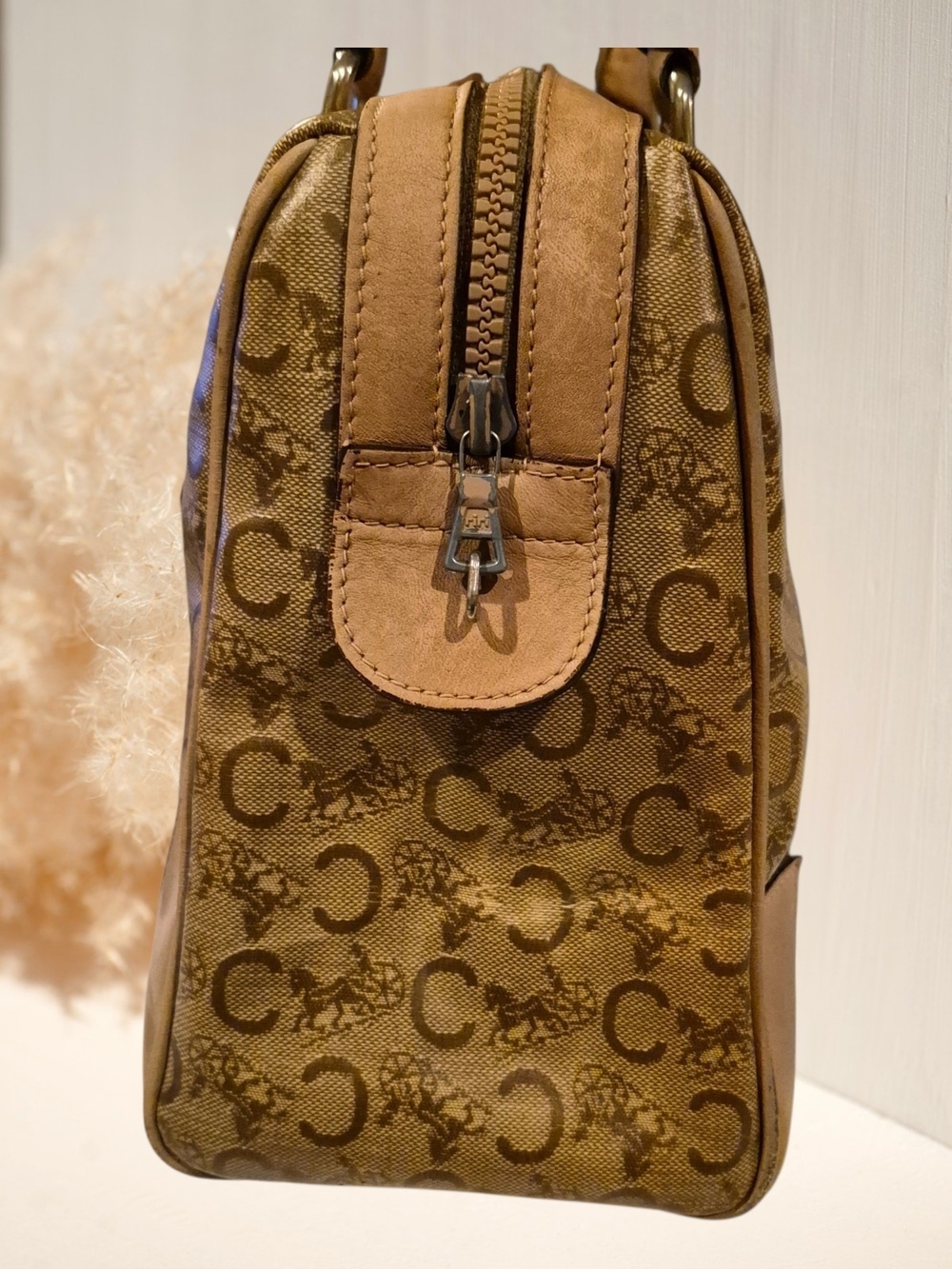 Vintage Celine C Macadam Boston Bag - Picture 3 of 13